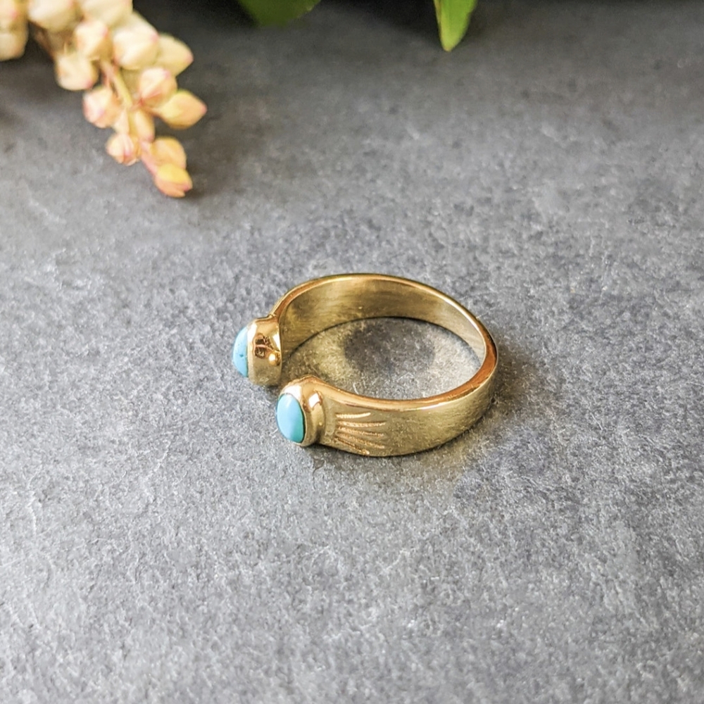 🦋LAST🦋 NWT Baizaar Turquoise Ray Ring, Size 8 - Picture 4 of 4